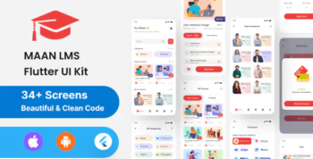 Maan LMS- Student Mobile App Flutter iOS & Android UI Kit