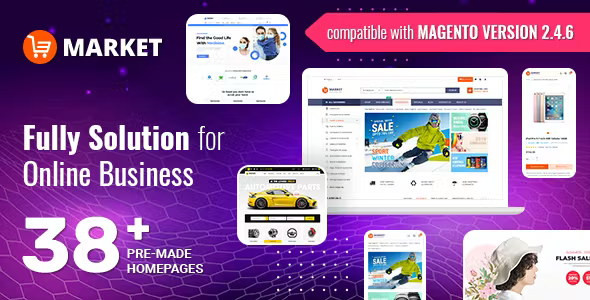 Market - Premium and Optimized Magento Theme (38+ Indexes)