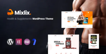 Mixlix - Health & Supplement WordPress theme