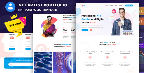 Nero - NFT Artist Portfolio Template
