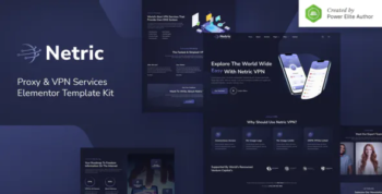 Netric – Proxy & VPN Services Elementor Template Kit