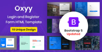 Oxyy - Login and Register Form HTML Templates