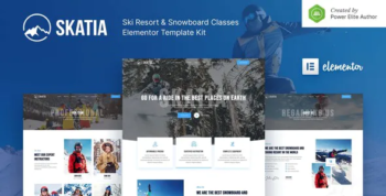 Skatia - Ski Resort & Snowboard Classes Elementor Template Kit