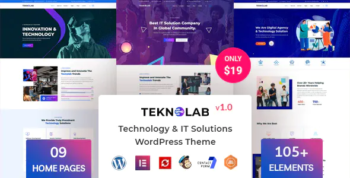 Teknolab - Technology & IT Solutions WordPress Theme
