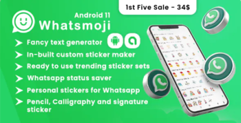 Whatsmoji - Sticker Maker and Status Saver (Android 11 Supported)