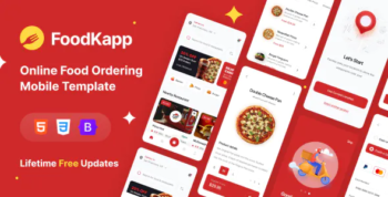 foodkapp - Online Food Ordering Mobile Template