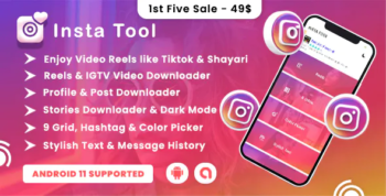 All in one Insta Tool - Video Reels, Downloader & Shayari