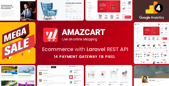 AmazCart - Laravel Ecommerce System CMS Multi-Vendor