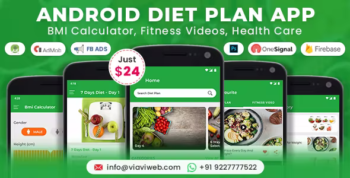 Android Diet Plan App (BMI Calculator, Fitness Videos, Health Care)