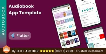 Audio Book Android App Template + Audio Book iOS App Template - Online Book - Flutter - AudioBook