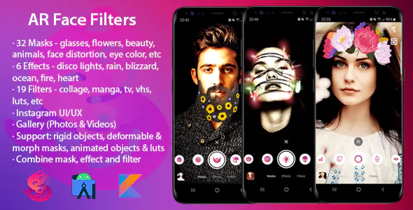 Augmented reality App - Filters - Effects - Masks