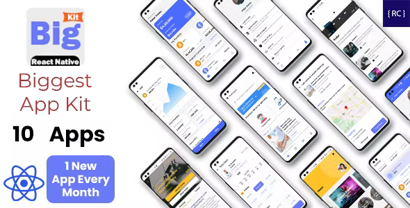 BigKit - Biggest React Native App Template Kit - 16 Apps