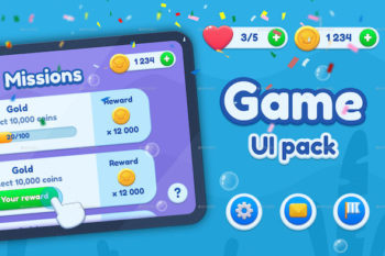 Casual GUI/ Mobile Game UI Pack