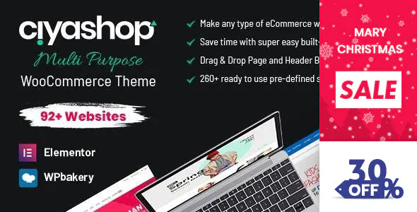 CiyaShop - Responsive Multi-Purpose WooCommerce WordPress Theme