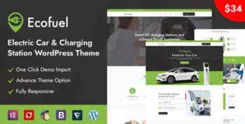 Ecofuel - Electric Car & Charging Station WordPress Theme