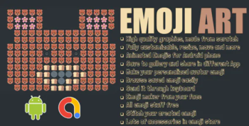 EmojiMaker - All Emoji Arts - Cool Emoji Art Sharing - Word Arts - Android App - Admob