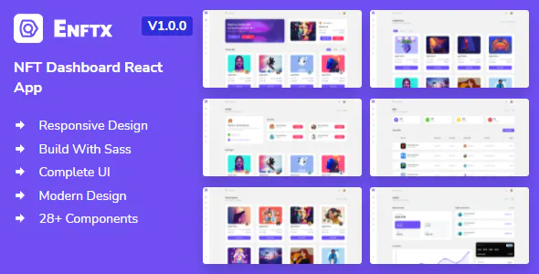 Enftx - NFT Admin Dashboard