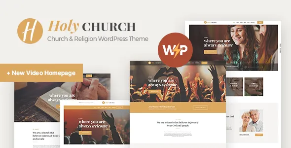 Holy Church - Religion, Charity & Nonprofit WordPress Theme