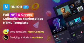 Nuron - NFT Marketplace HTML Template