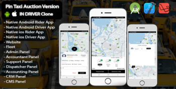 Pin Taxi Auction Version - IN DRIVER Clone