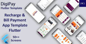 Recharge Ticket Booking & Bill - Online Payment Android + Online Payment iOS App Template - Flutter