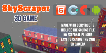 Skyscraper 3D Game - Template for Construct 3
