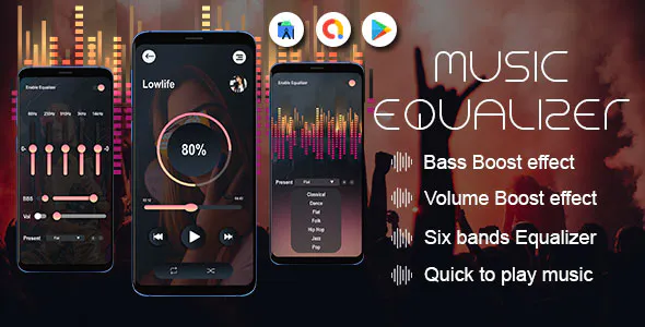 Sound Equalizer and Bass Booster - Equalizer Bass Booster - Sound Booster - Volume EQ Virtualizer