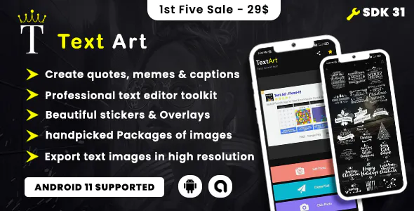 Text Art - Photo Text Editor for making quotes, memes, post and captions