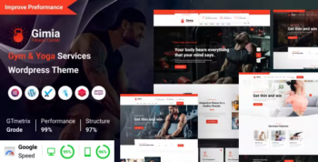 Gimia - Gym & Yoga Services WordPress Theme