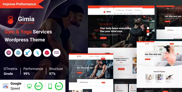Gimia - Gym & Yoga Services WordPress Theme