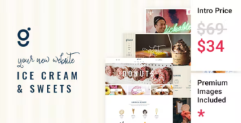 Glacé - Ice Cream & Sweet Shop WordPress Theme