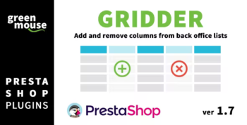 Gridder - add and remove columns from Prestashop back office lists