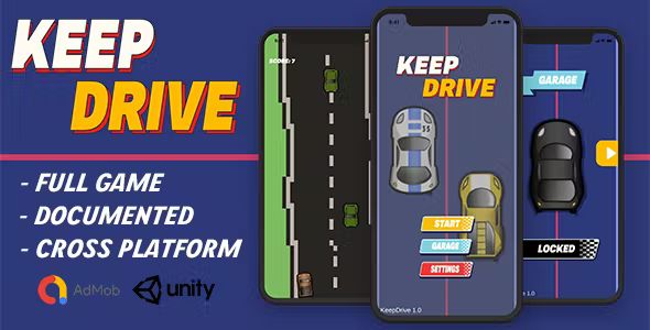 KeepDrive - Infinite Scroller Game (Unity - Admob)