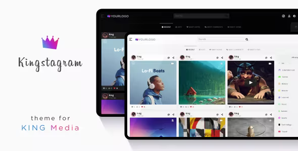 Kingstagram - King Media Viral Magazine Theme