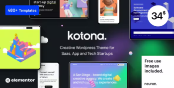 Kotona - Software and App Landing WordPress Theme