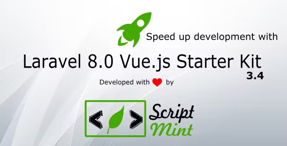 Laravel 8.x Vue.js SPA Bootstrap Admin Starter Kit