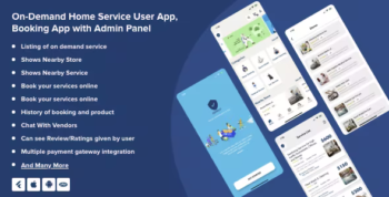 On-Demand Multipurpose Service Booking App - Sell products with Admin Panel