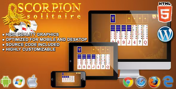 Scorpion Solitaire - HTML5 Card Game