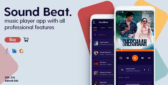 Sound Beat - Music Player - Android App with - Admob Ads