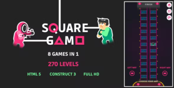 Square Game - HTML5 Game (Construct3)