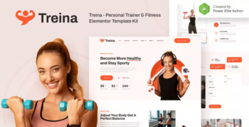 Treina – Personal Trainer & Fitness Elementor Template Kit