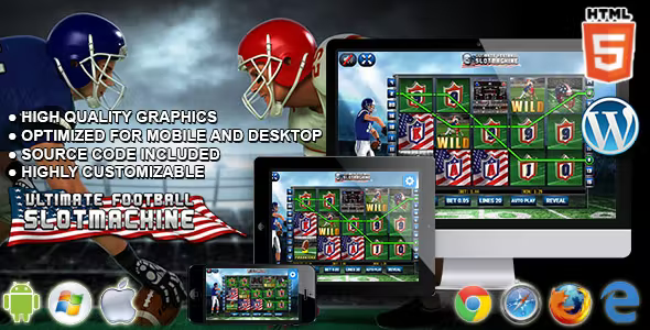 Ultimate Football Slot Machine - HTML5 Premium Casino Game