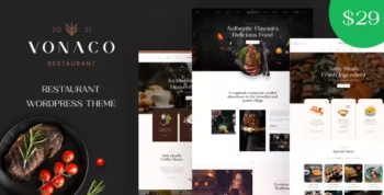 Vonaco - Restaurant & Coffee Shop WordPress Theme