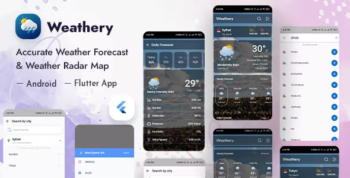Weathery - Weather Forecast & Radar Map Flutter App