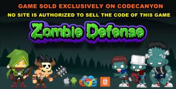 Zombie Defense - HTML5/Mobile Game - (C3p)