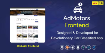AdMotors Frontend with Vue.js, Tailwind CSS and PHP Backend (Car Buy Sell Classified ) 1.1