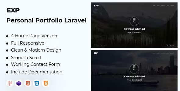 EXP - Personal Portfolio Laravel