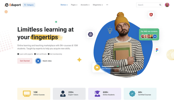 Eduport – LMS, Education and Course Theme