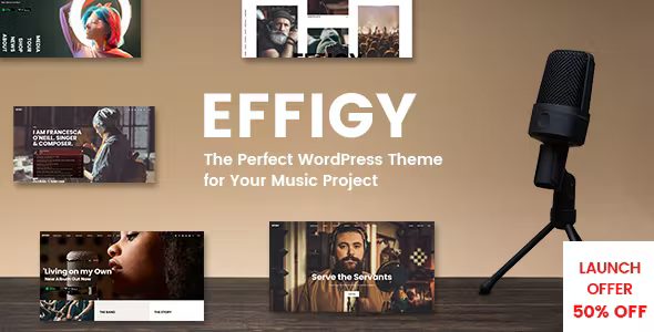 Effigy - A Clean and Professional Music WordPress Theme