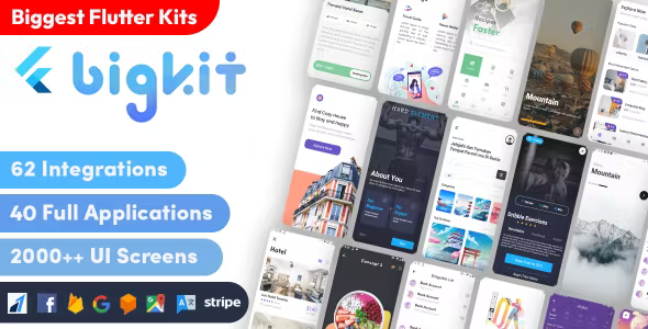 Flutter Biggest UI Kits and Flutter Big Materials - Flutter 3.0 UI KIT in flutter kit Flutter